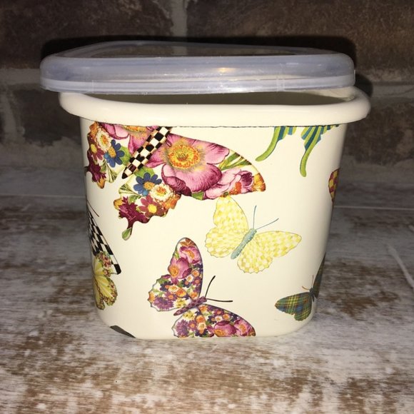 MacKenzie-Childs Other - Retired Butterfly Garden Square Container